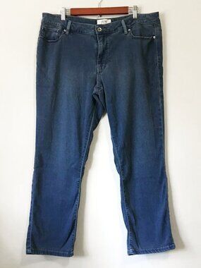 Parasuco Slouchy Blue Jeans Size 14 32 Soft Rayon Blend Relaxed Boyfriend